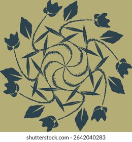 Modern ikat style pattern suitable for fabric packaging and home decoration