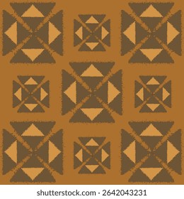 Modern ikat style pattern suitable for fabric packaging and home decoration