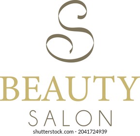 Diseño de logotipo vectorial ilustrado moderno para salón de belleza, peluquería, tienda de cosméticos