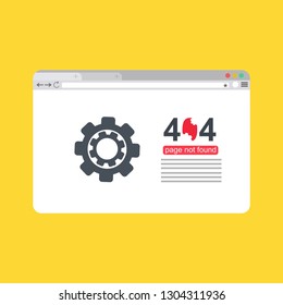modern illustration of 404 error page template for website, page not found Error 404 - Illustration