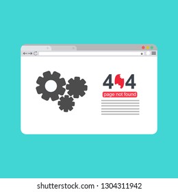 modern illustration of 404 error page template for website, page not found Error 404 - Illustration