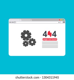 modern illustration of 404 error page template for website, page not found Error 404 - Illustration