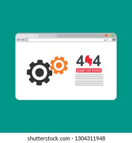 modern illustration of 404 error page template for website, page not found Error 404 - Illustration