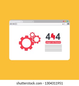 modern illustration of 404 error page template for website, page not found Error 404 - Illustration