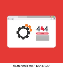 modern illustration of 404 error page template for website, page not found Error 404 - Illustration