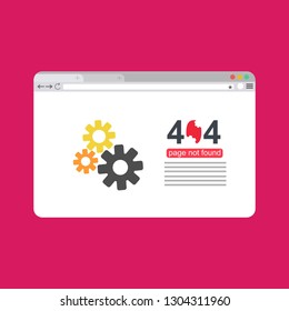 modern illustration of 404 error page template for website, page not found Error 404 - Illustration