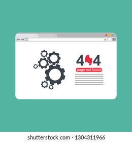 modern illustration of 404 error page template for website, page not found Error 404 - Illustration