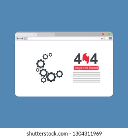 modern illustration of 404 error page template for website, page not found Error 404 - Illustration