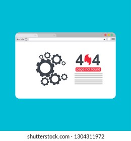 modern illustration of 404 error page template for website, page not found Error 404 - Illustration