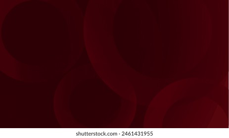 Ilustración moderna diseño de fondo de Vector Forma geométrica simple del círculo del donut.  Degradado rojo y sombras negras sutiles Para carteles, Sitios web, tarjetas, Fondos de pantalla y varios medios impresos.