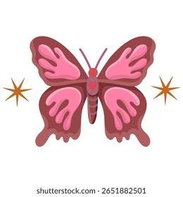 modern illustration in boho country style with elements of astrology and tarot. female character and constellations	
