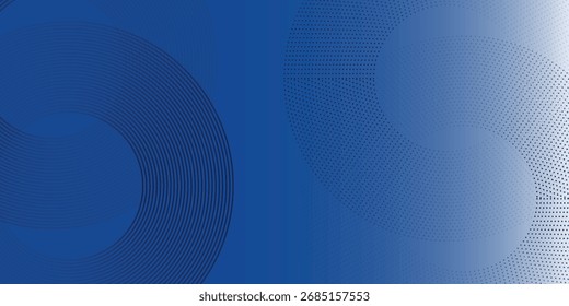 Ilustración moderna de fondo azul oscuro con sutiles gradaciones círculo