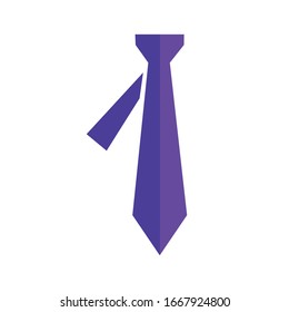 Modern illustration flat tie icon