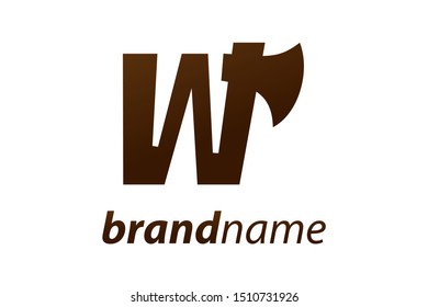 Modern illustration logo design initial W combine with ax.