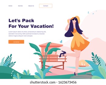 Modern Illustration for Travel landing page