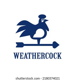 Modern Illustration Vector Silhouette, Chicken Weather Vane