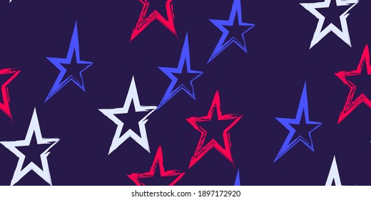 Modern illustration for wrapping paper design. Wallpaper wrapping paper textile print. Creative stylish background. Brush stroke vector illustration. Seamless pattern.