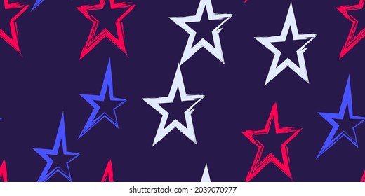 Modern illustration for wrapping paper design. Wallpaper wrapping paper textile print. Creative stylish background.  Brush stroke vector illustration. Seamless pattern.