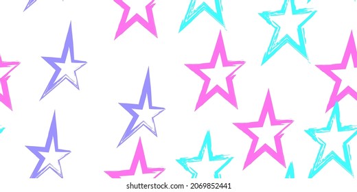 Modern illustration for wrapping paper design. Wallpaper wrapping paper textile print. Creative stylish background.  Brush stroke vector illustration. Seamless pattern.