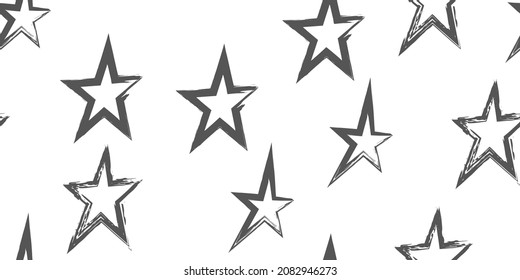 Modern illustration for wrapping paper design. Wallpaper wrapping paper textile print. Creative stylish background.  Brush stroke vector illustration. Seamless pattern.