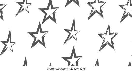 Modern illustration for wrapping paper design. Wallpaper wrapping paper textile print. Creative stylish background.  Brush stroke vector illustration. Seamless pattern.