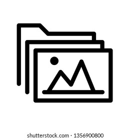 Modern image file folder icon