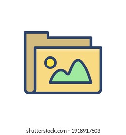 Modern image files icon emblem