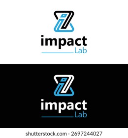 Diseño moderno del logotipo de Impact Lab