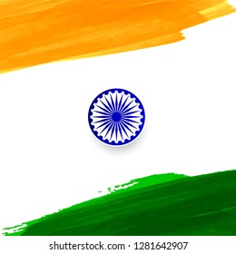 Modern Indian Flag theme decorative background