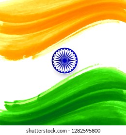 Modern Indian Flag theme decorative background