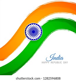 Modern Indian Flag theme decorative vector background