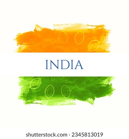 Modern Indian flag theme elegant design isolated background vector