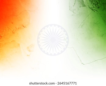 Modern Indian flag theme tricolor Independence day background vector