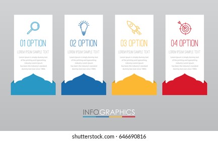 Modern Indian style Info-graphic Template for Business Timeline with 4 steps multi-Color design, labels design, Vector info-graphic element, Flat style vector illustration.