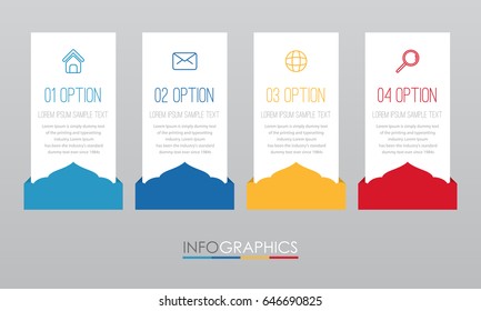 Modern Indian style Info-graphic Template for Business Timeline with 4 steps multi-Color design, labels design, Vector info-graphic element, Flat style vector illustration.