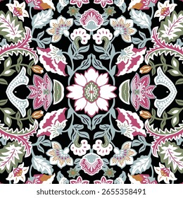 modern indonesian batik pattern vector