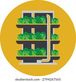 Modern Indoor Vertical Farm Technology for Sustainable Agriculture