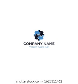 modern industrial and human logos