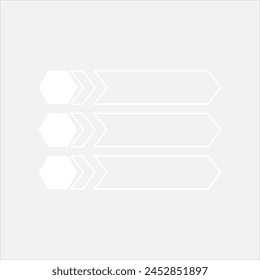 Icono de Vector de lista infográfica moderna