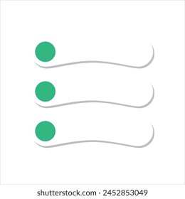 Icono de Vector de lista infográfica moderna