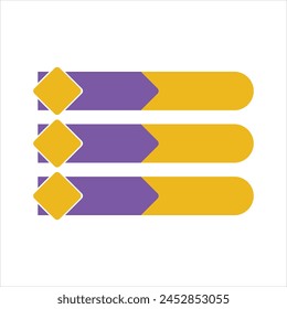 Modern Infgraphic List Vector Icon