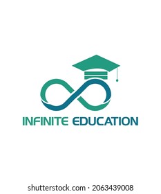 Modern infinite education logo design