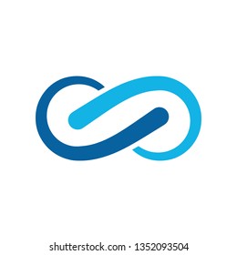 Modern Infinity Symbol Icons logo Template for technology business health company with high end look