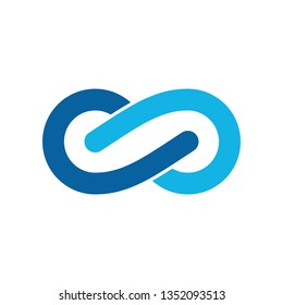 Modern Infinity Symbol Icons logo Template for technology business health company with high end look