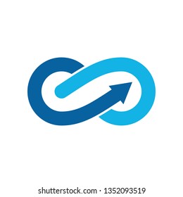 Modern Infinity Symbol Icons logo Template for technology business health company with high end look