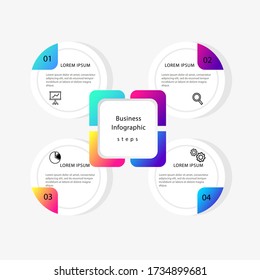 Modern info graphic framework. can be used for workflow layout, diagrams, option numbers, timelines and steps. Simple and Minimalist style. vector Illustration infographic framework.