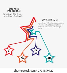 Marco gráfico de información moderno. se puede utilizar para el diseño de flujo de trabajo, diagramas, números de opción, líneas de tiempo y pasos. Estilo sencillo y minimalista. marco gráfico de ilustraciones vectoriales.
