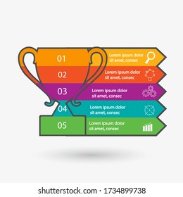 Modern info graphic framework. can be used for workflow layout, diagrams, option numbers, timelines and steps. Simple and Minimalist style. vector Illustration infographic framework.