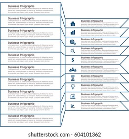 Modern Info graphic Options Template in 3D
