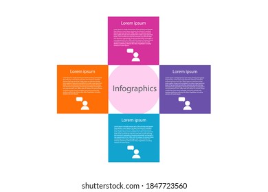 Modern info graphic vector design illustration